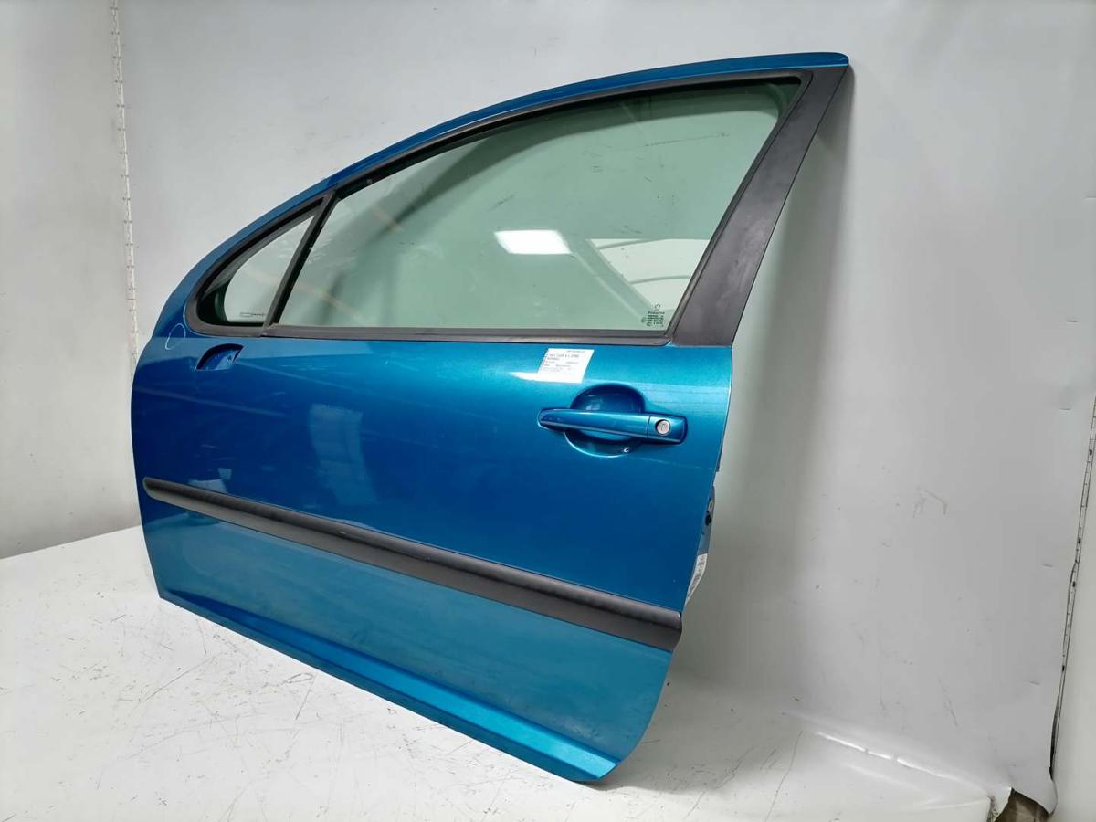 Peugeot 207 original Tür vorn links KMU Blaumetallic 3-Türer Rohbau Bj.2008